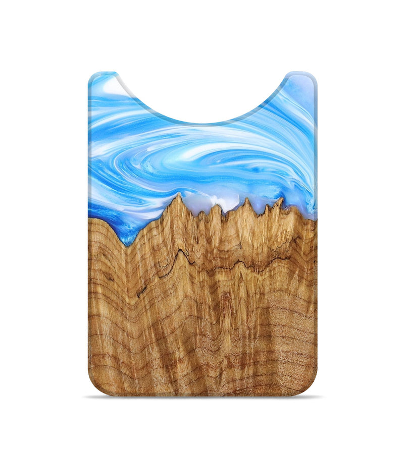 Live Edge Wood+Resin Wallet - Clifton (Blue, 683759)