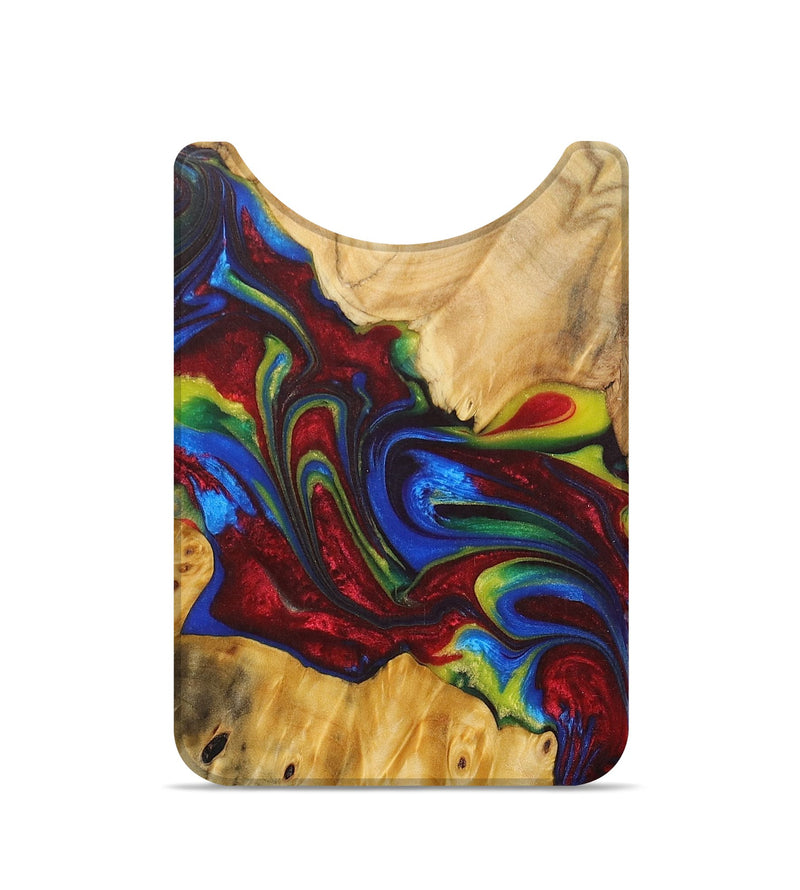 Live Edge Wood+Resin Wallet - Remi (Red, 683843)