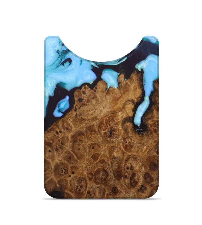 Live Edge Wood+Resin Wallet - Ismael (Blue, 683864)