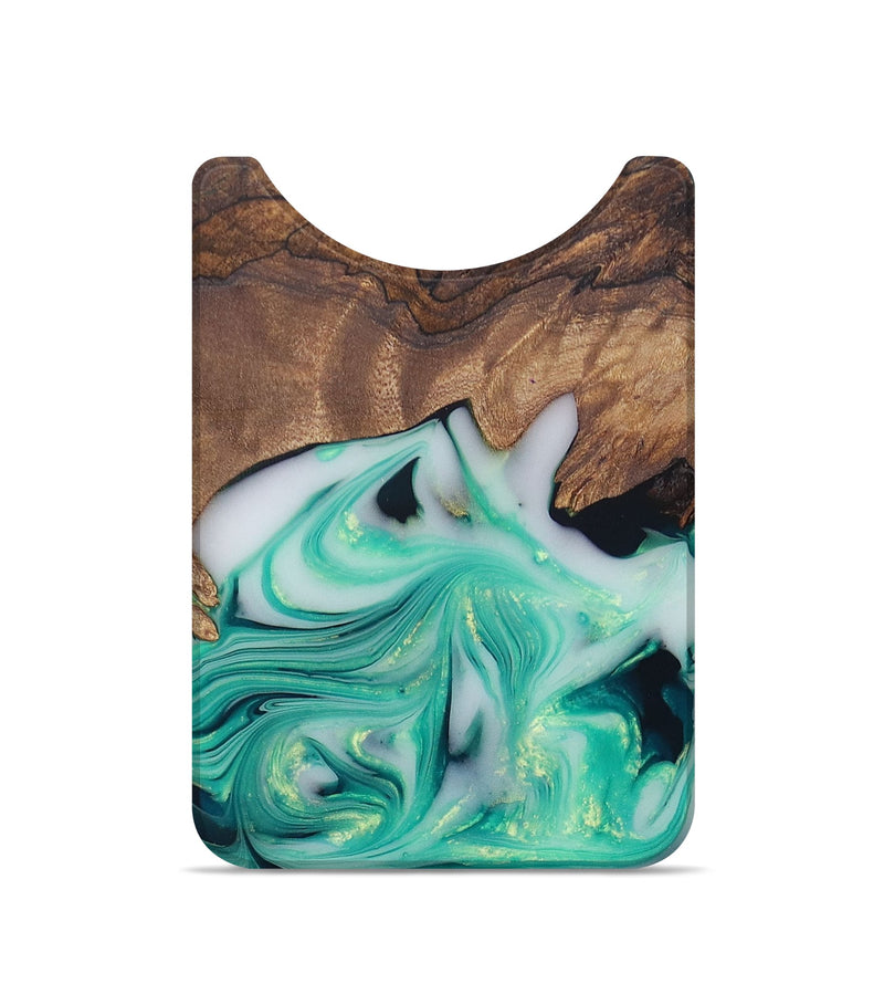 Live Edge Wood+Resin Wallet - Winston (Green, 683887)