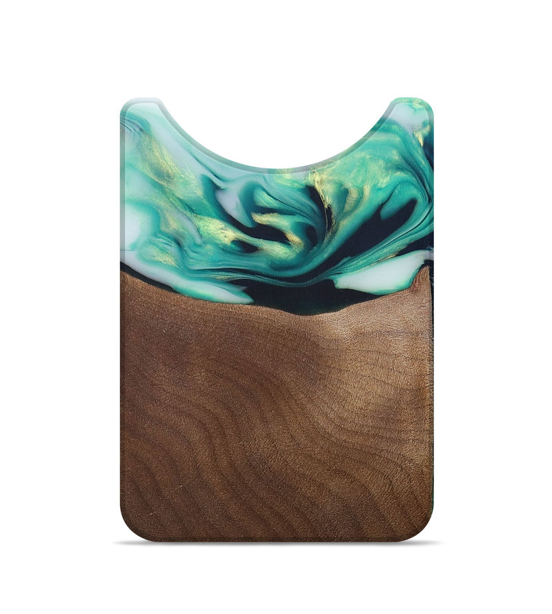 Live Edge Wood+Resin Wallet - Rene (Green, 683890)