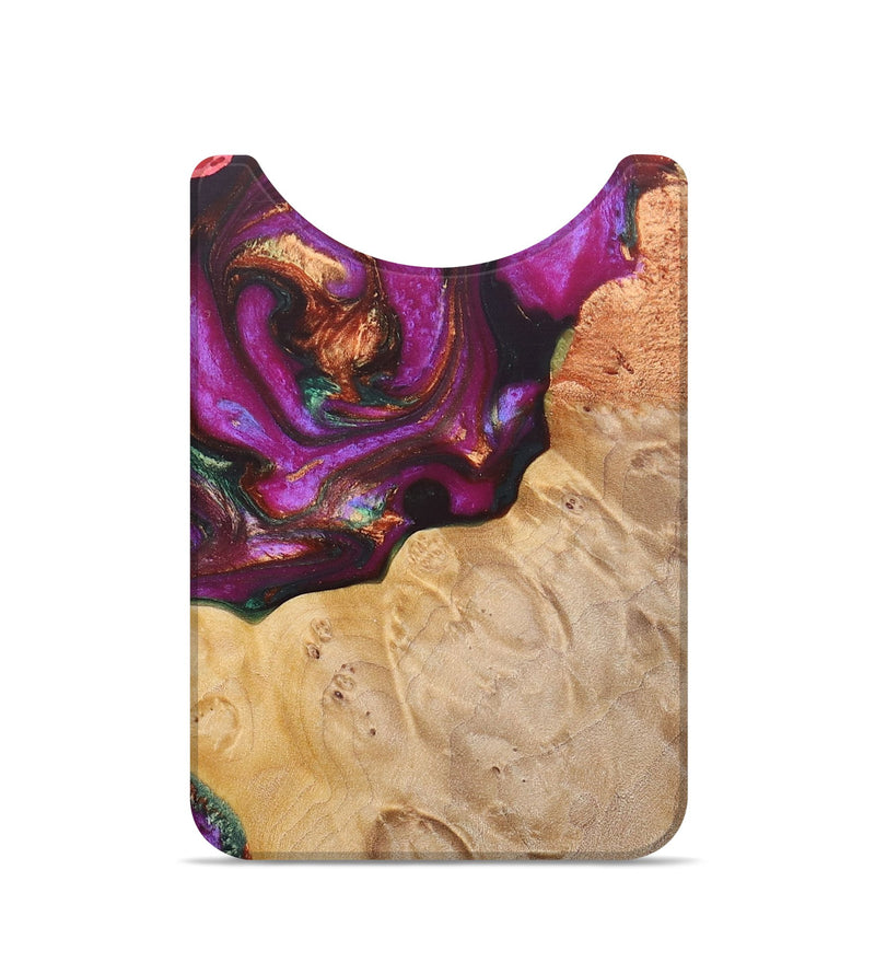 Live Edge Wood+Resin Wallet - Ace (Purple, 683892)