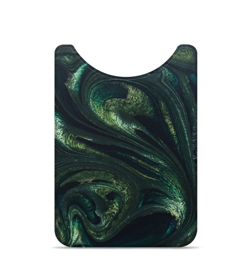 Live Edge ResinArt Wallet - Emely (Green, 683907)