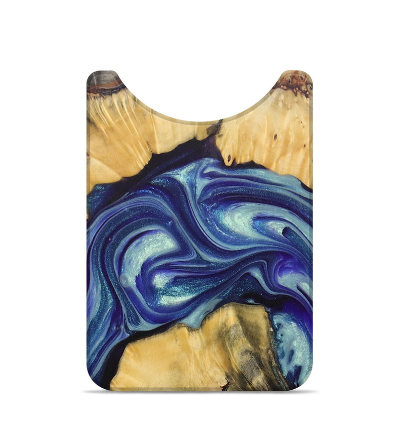 Live Edge Wood+Resin Wallet - Londyn (Blue, 683910)