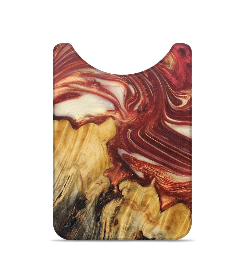 Live Edge Wood+Resin Wallet - Ashleigh (Red, 684289)
