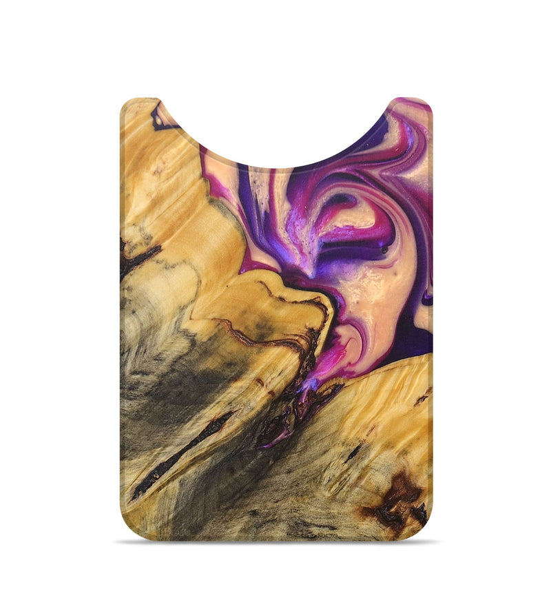 Live Edge Wood+Resin Wallet - Gracelyn (Purple, 684300)