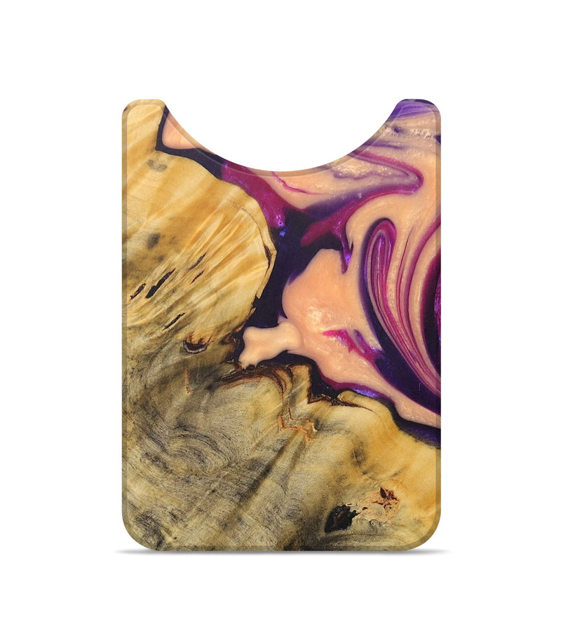 Live Edge Wood+Resin Wallet - Allyson (Purple, 684301)