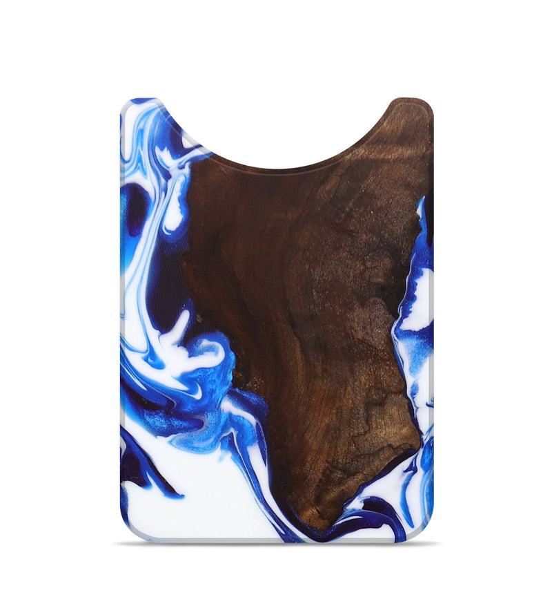 Live Edge Wood+Resin Wallet - Donna (Blue, 684353)
