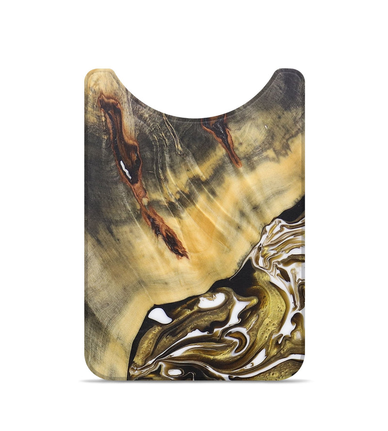Live Edge Wood+Resin Wallet - Kizzy (Black & White, 684357)
