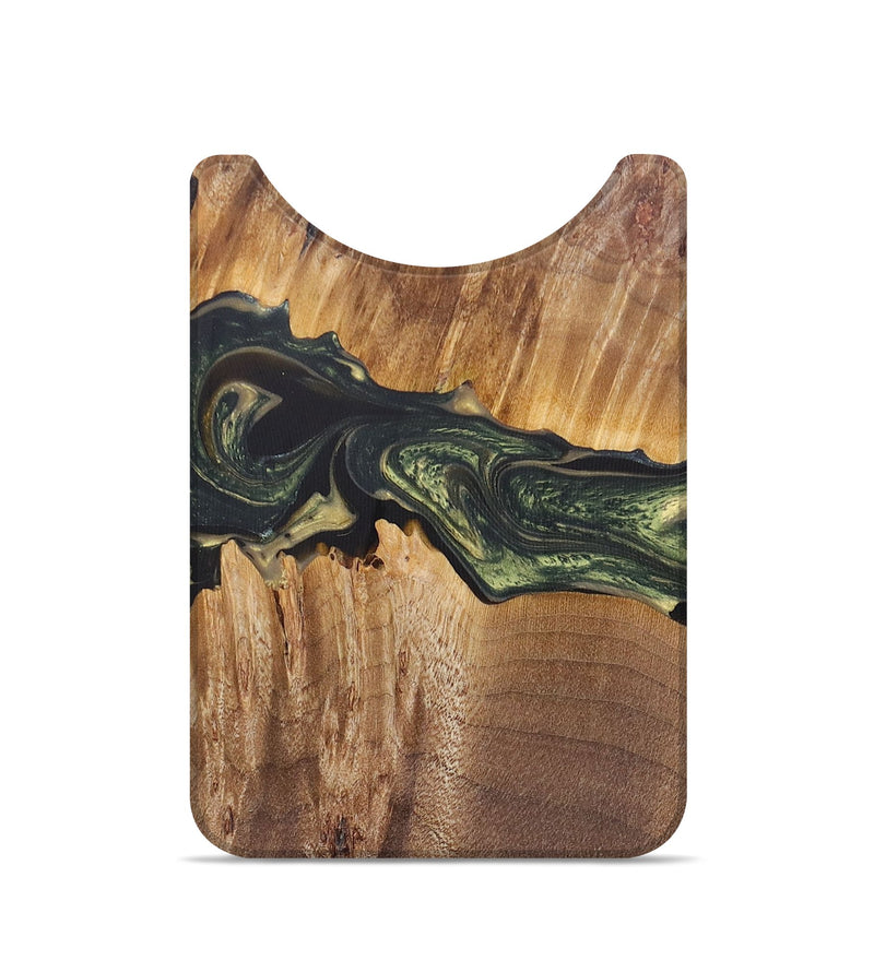 Live Edge Wood+Resin Wallet - Glenn (Green, 684361)