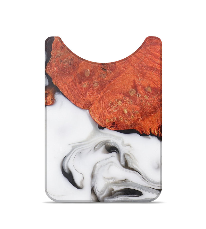 Live Edge Wood+Resin Wallet - Dolores (Black & White, 684478)