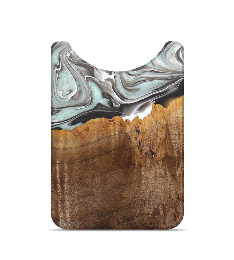 Live Edge Wood+Resin Wallet - Rosemary (Black & White, 684485)