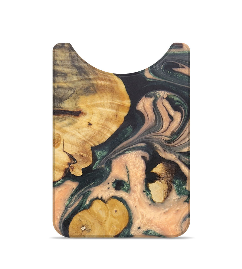Live Edge Wood+Resin Wallet - Wendy (Green, 684492)