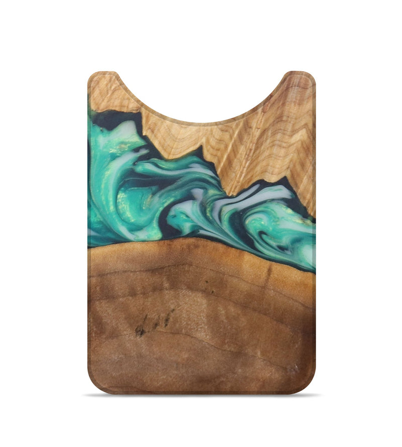 Live Edge Wood+Resin Wallet - Brynlee (Green, 684496)