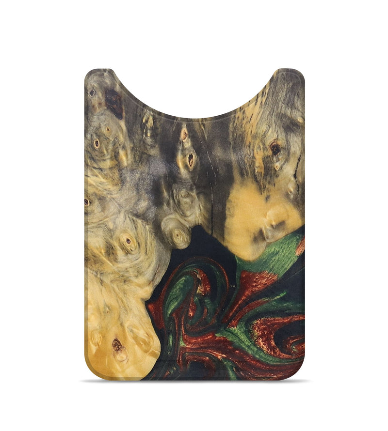 Live Edge Wood+Resin Wallet - Isaac (Green, 684497)