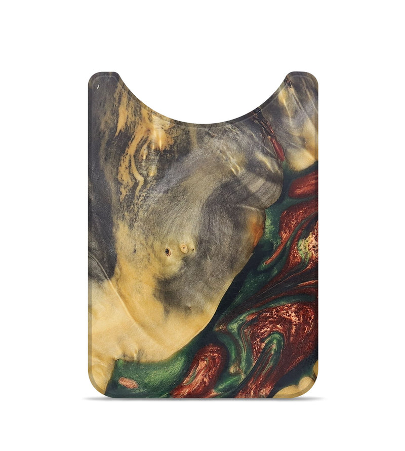 Live Edge Wood+Resin Wallet - Gladys (Green, 684498)