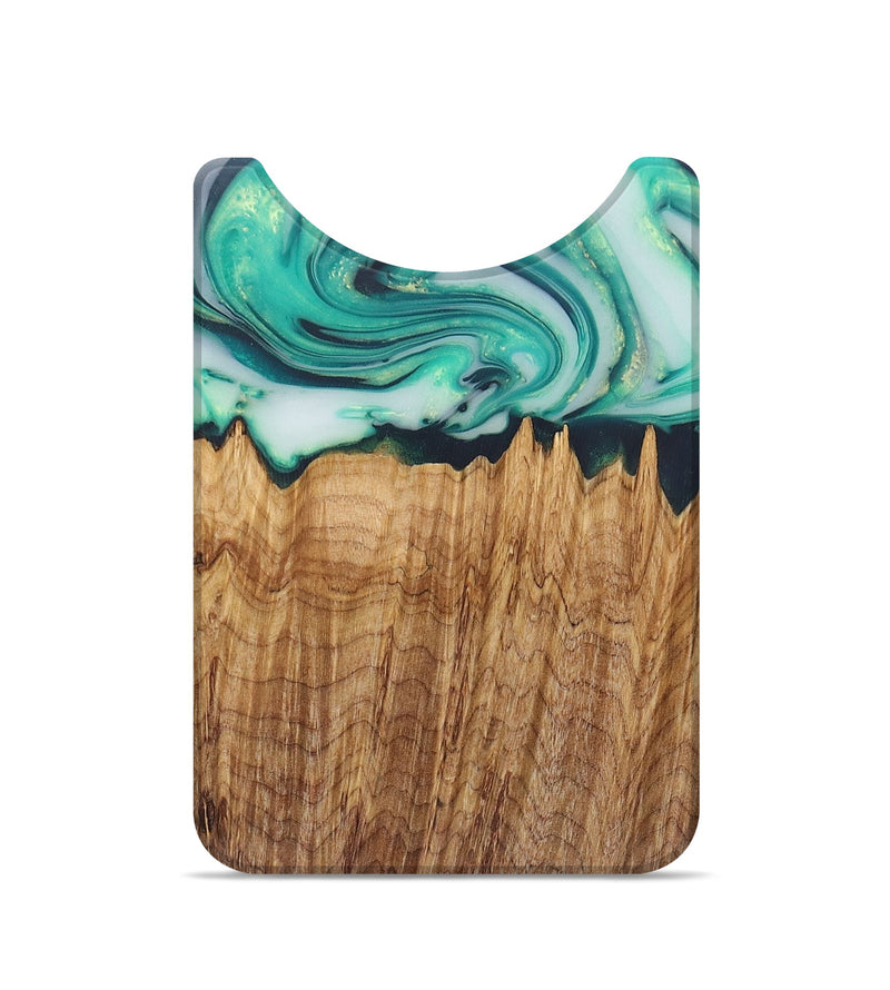 Live Edge Wood+Resin Wallet - Maverick (Green, 684500)