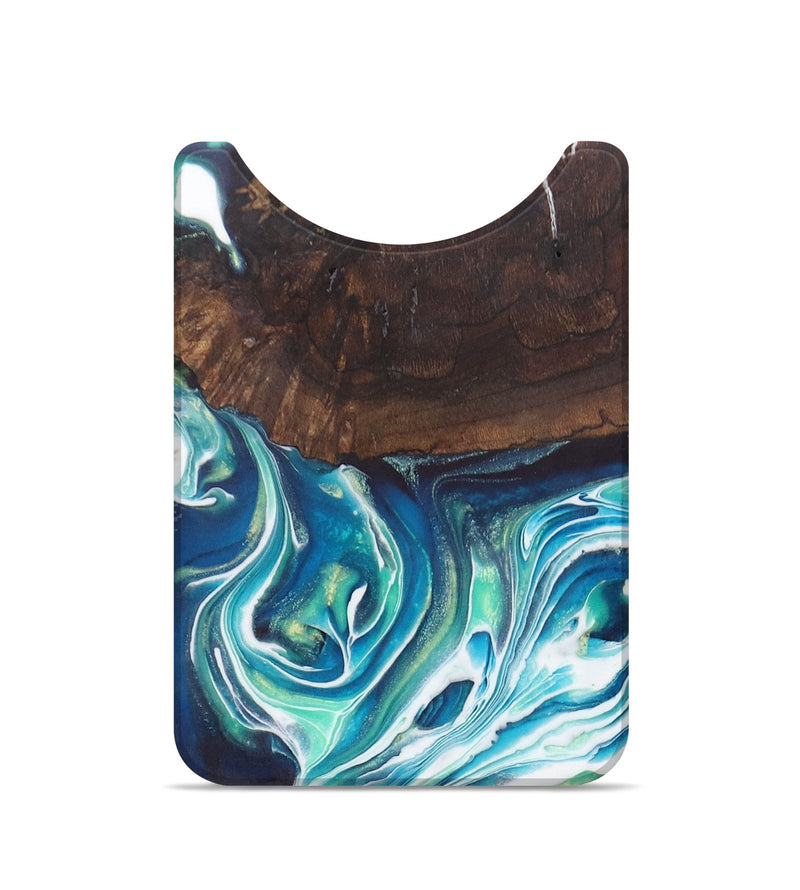 Live Edge Wood+Resin Wallet - Clifton (Blue, 684503)