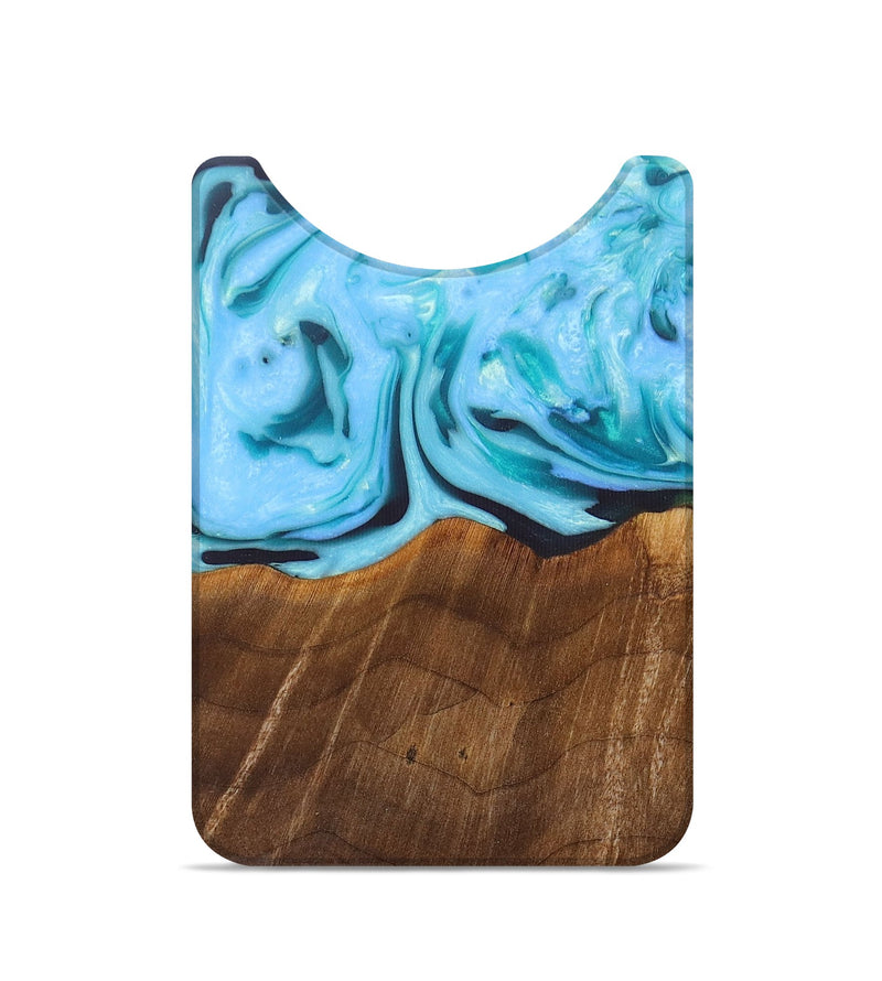 Live Edge Wood+Resin Wallet - Dan (Blue, 684520)