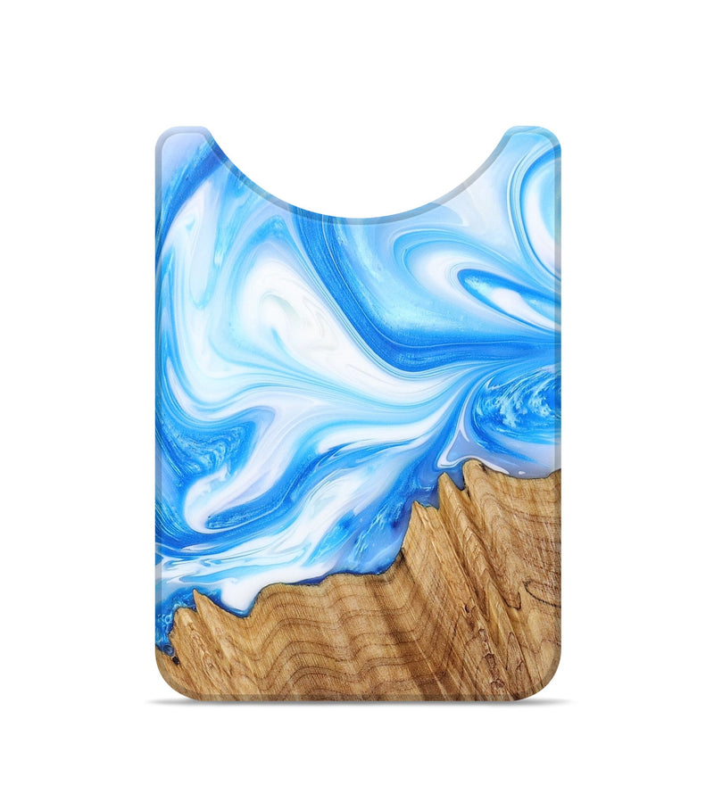 Live Edge Wood+Resin Wallet - Matias (Blue, 684521)