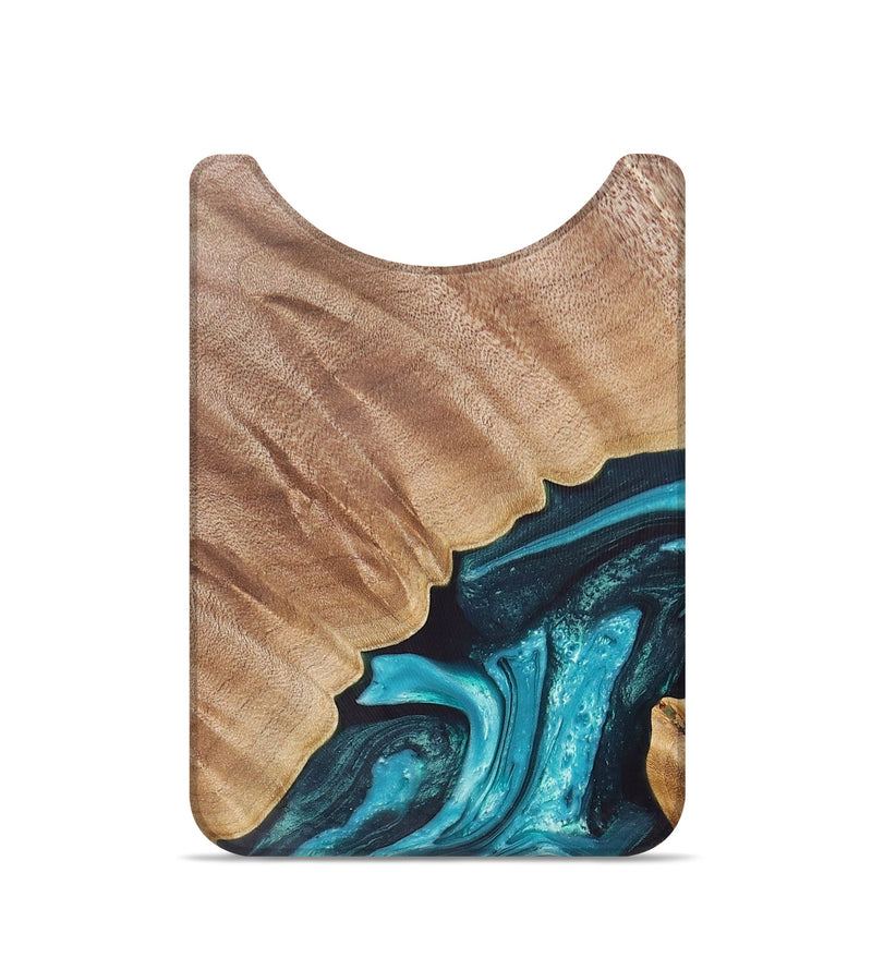 Live Edge Wood+Resin Wallet - Daniel (Blue, 684522)