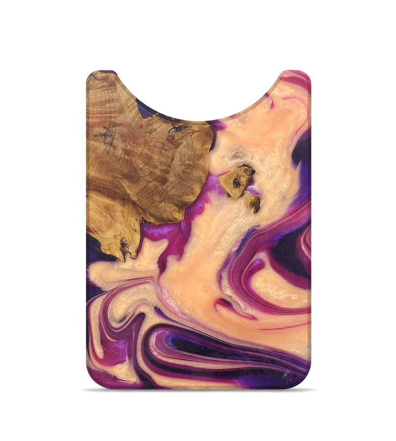 Live Edge Wood+Resin Wallet - Amie (Purple, 684524)