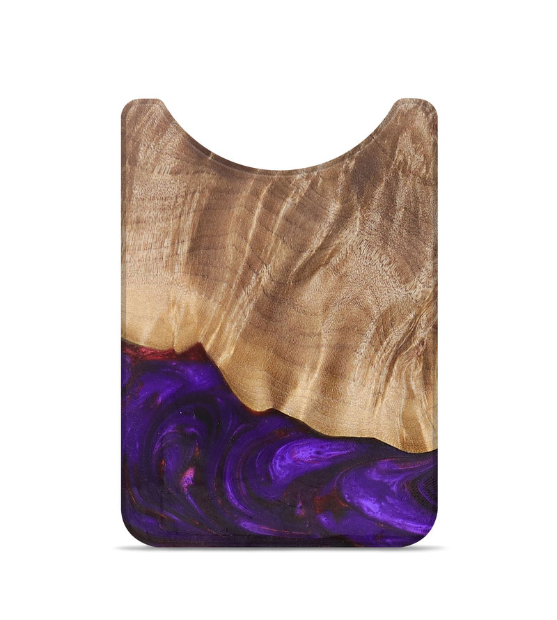 Live Edge Wood+Resin Wallet - Arya (Purple, 684528)