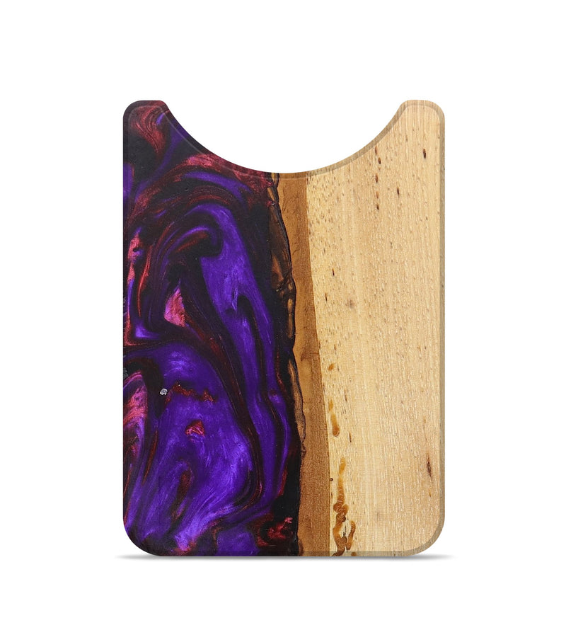 Live Edge Wood+Resin Wallet - Bryson (Purple, 684529)