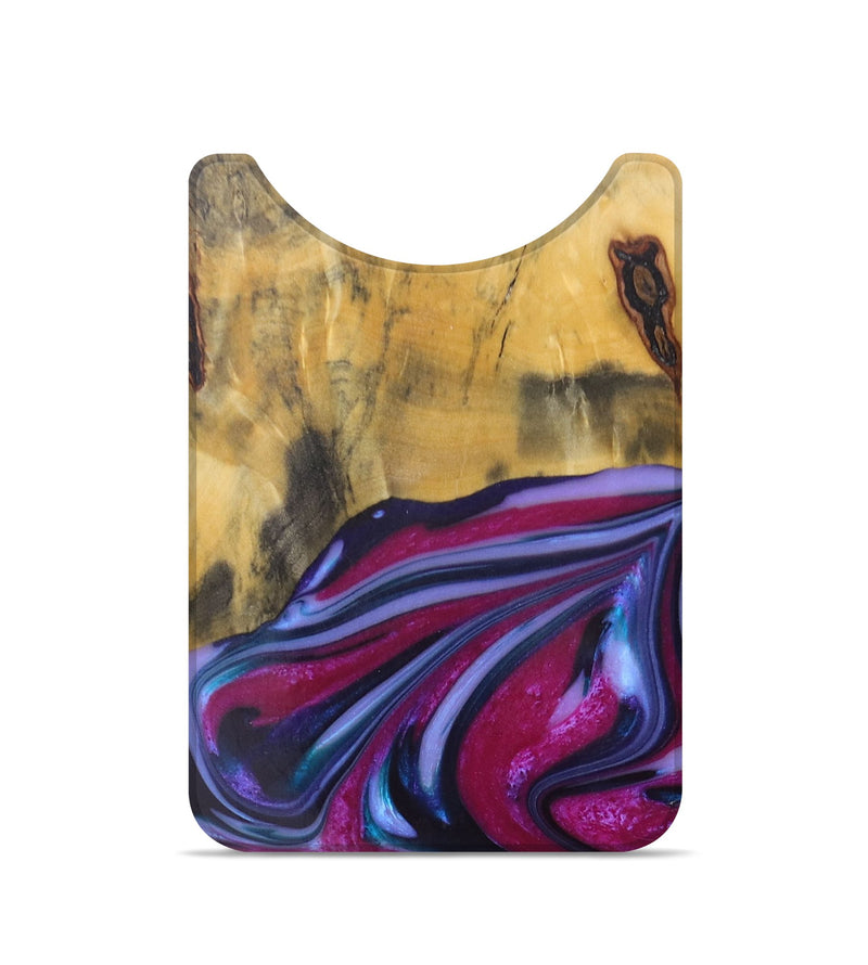 Live Edge Wood+Resin Wallet - Grayson (Purple, 684533)