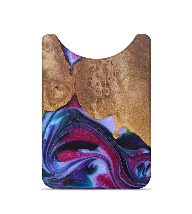 Live Edge Wood+Resin Wallet - Jean (Purple, 684534)