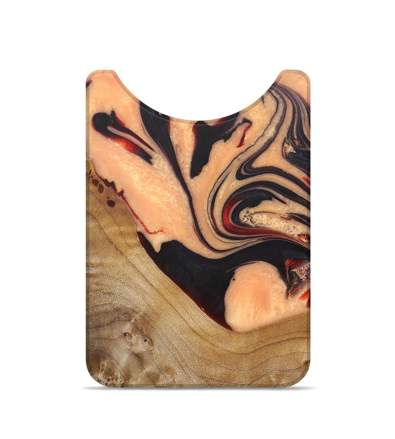 Live Edge Wood+Resin Wallet - Marely (Red, 684545)