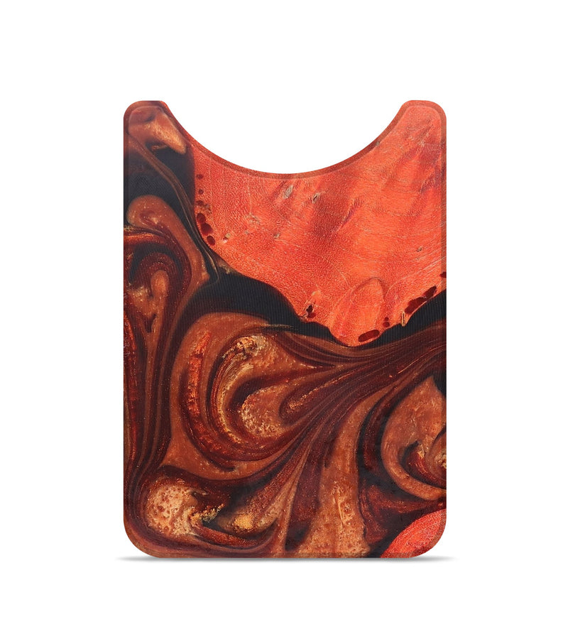 Live Edge Wood+Resin Wallet - Susie (Red, 684553)