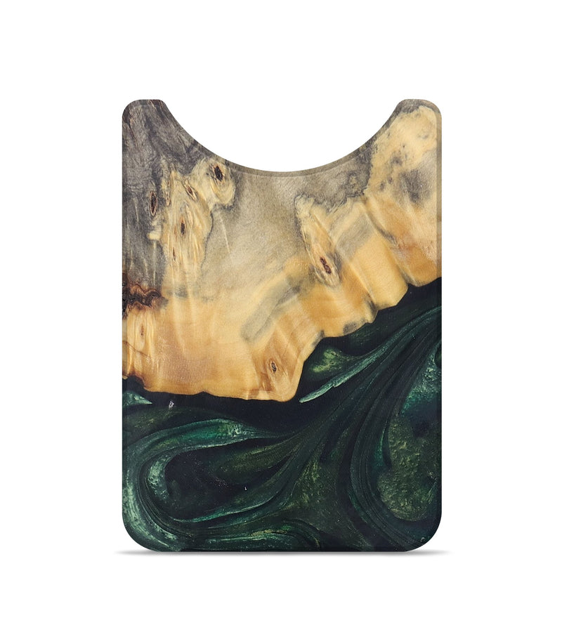 Live Edge Wood+Resin Wallet - Cecelia (Green, 684554)