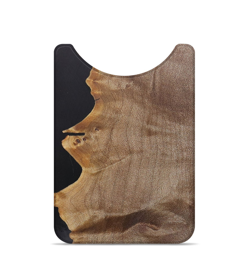 Live Edge Wood+Resin Wallet - Gage (Pure Black, 684561)