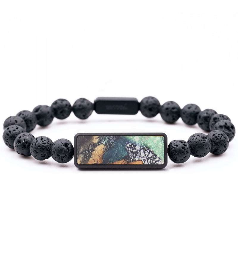 Lava Bead Wood+Resin Bracelet - Shelley (Cosmos, 684792)
