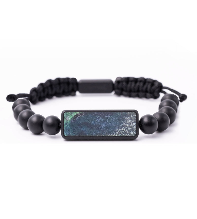 Onyx Bead Wood+Resin Bracelet - Kassidy (Cosmos, 684798)