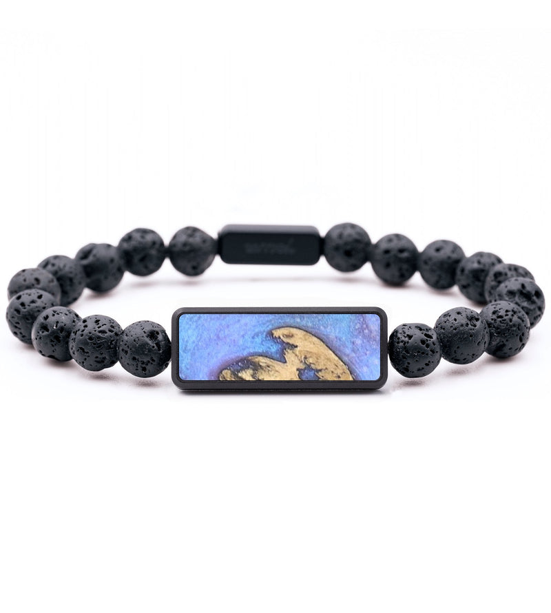 Lava Bead Wood+Resin Bracelet - Lily (Cosmos, 684803)