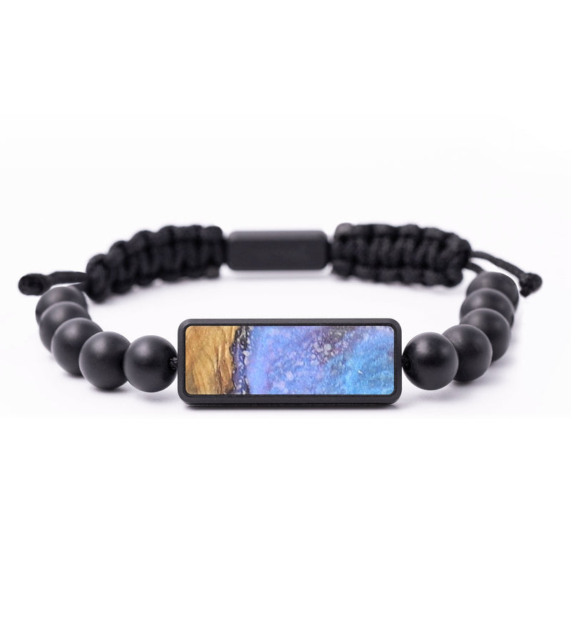 Onyx Bead Wood+Resin Bracelet - Natalia (Cosmos, 684805)