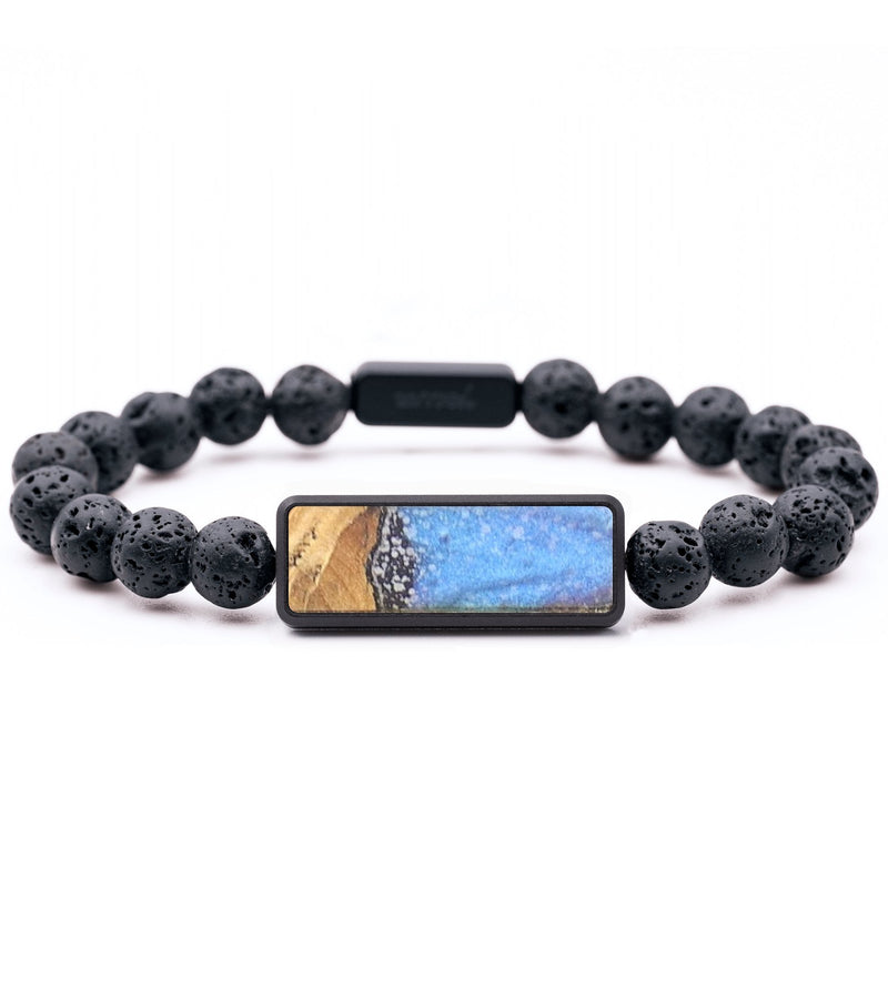 Lava Bead Wood+Resin Bracelet - Saul (Cosmos, 684806)