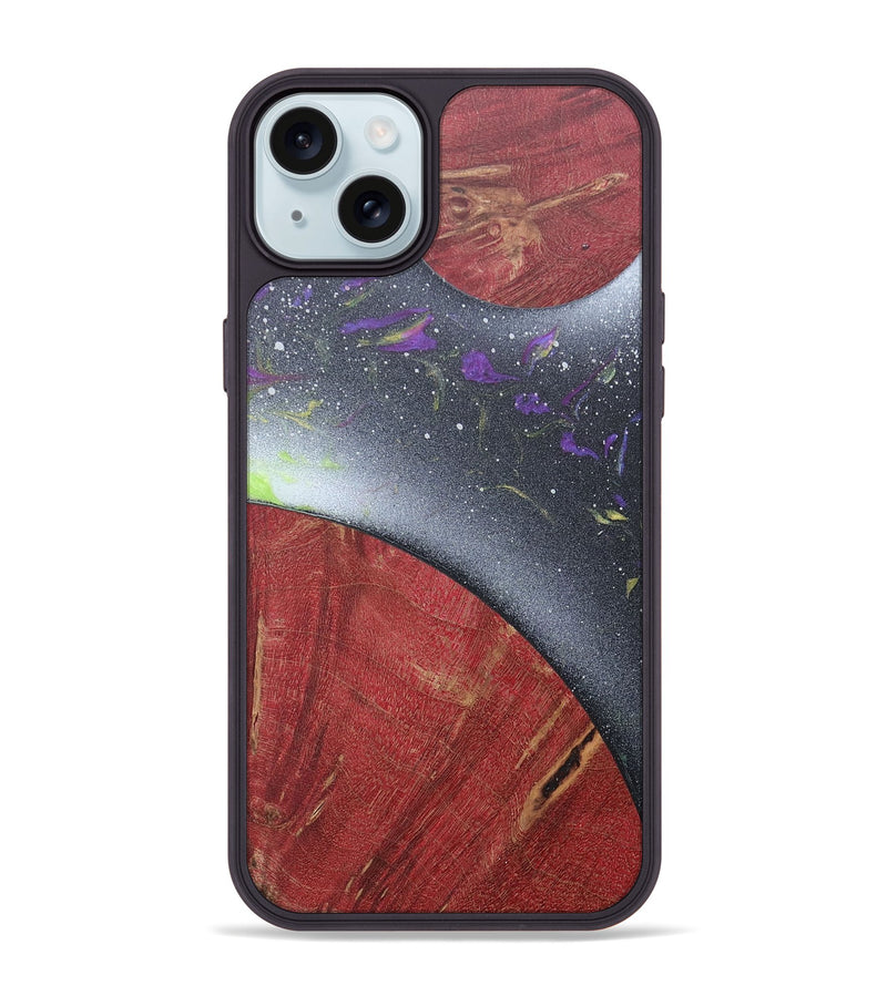 iPhone 15 Plus Wood+Resin Phone Case - Solomon (Orbit, 684925)