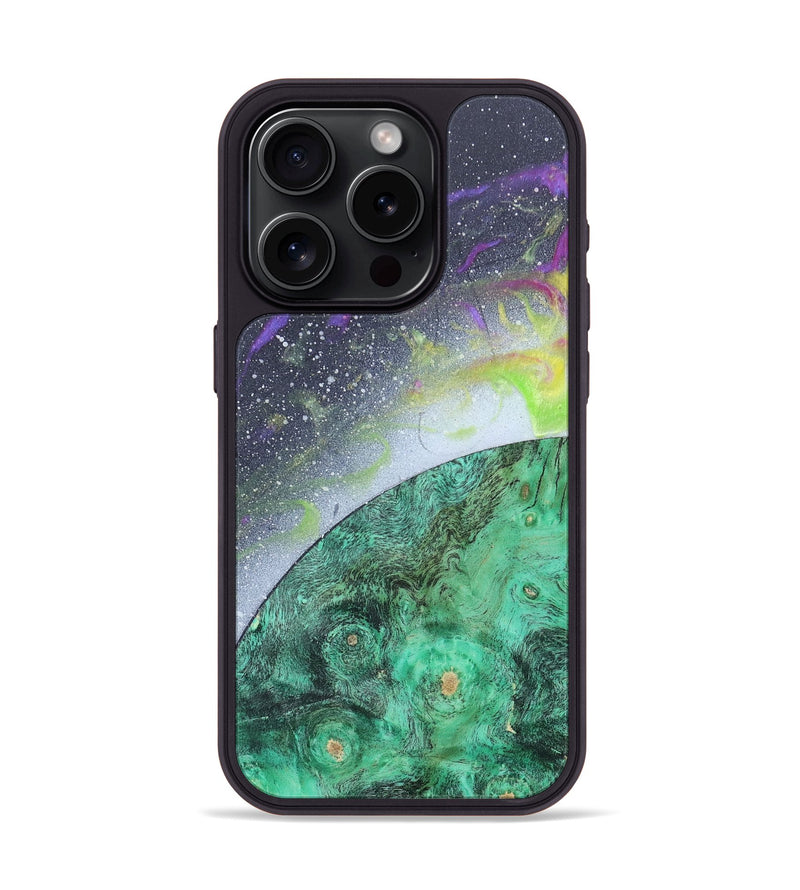 iPhone 15 Pro Wood+Resin Phone Case - Johnny (Orbit, 684948)