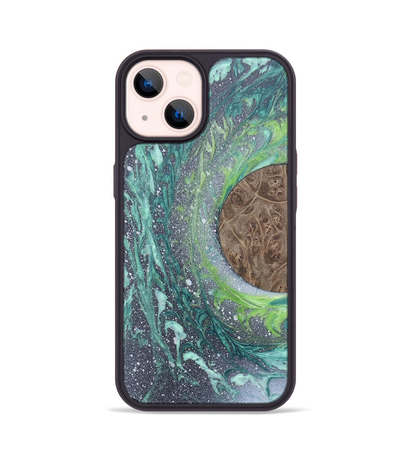 iPhone 14 Wood+Resin Phone Case - Tamra (Orbit, 684963)