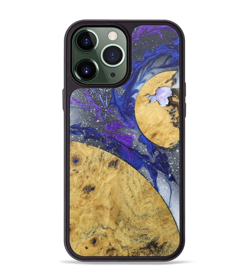 iPhone 13 Pro Max Wood+Resin Phone Case - Winifred (Orbit, 684971)