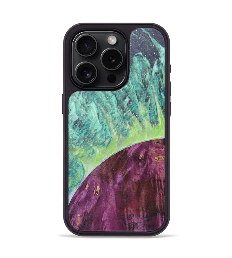 iPhone 15 Pro Wood+Resin Phone Case - Haylee (Orbit, 684984)