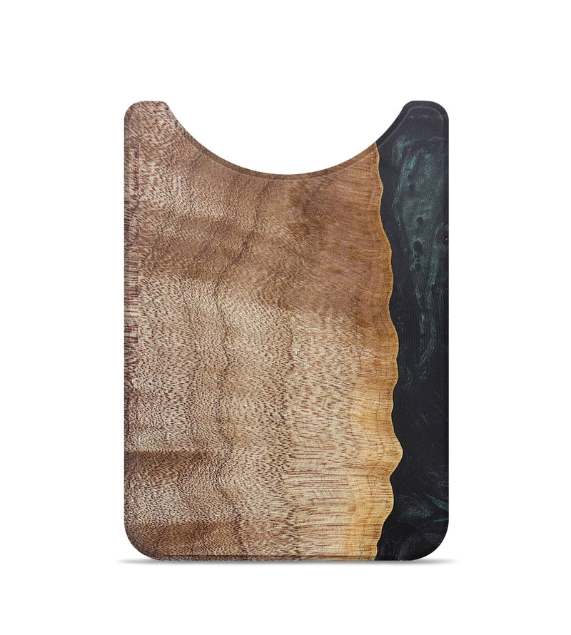 Live Edge Wood+Resin Wallet - Doris (Black & White, 685010)