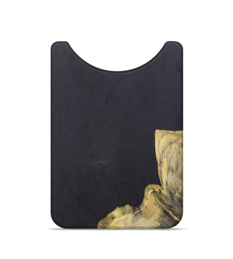 Live Edge Wood+Resin Wallet - Sloane (Pure Black, 685013)