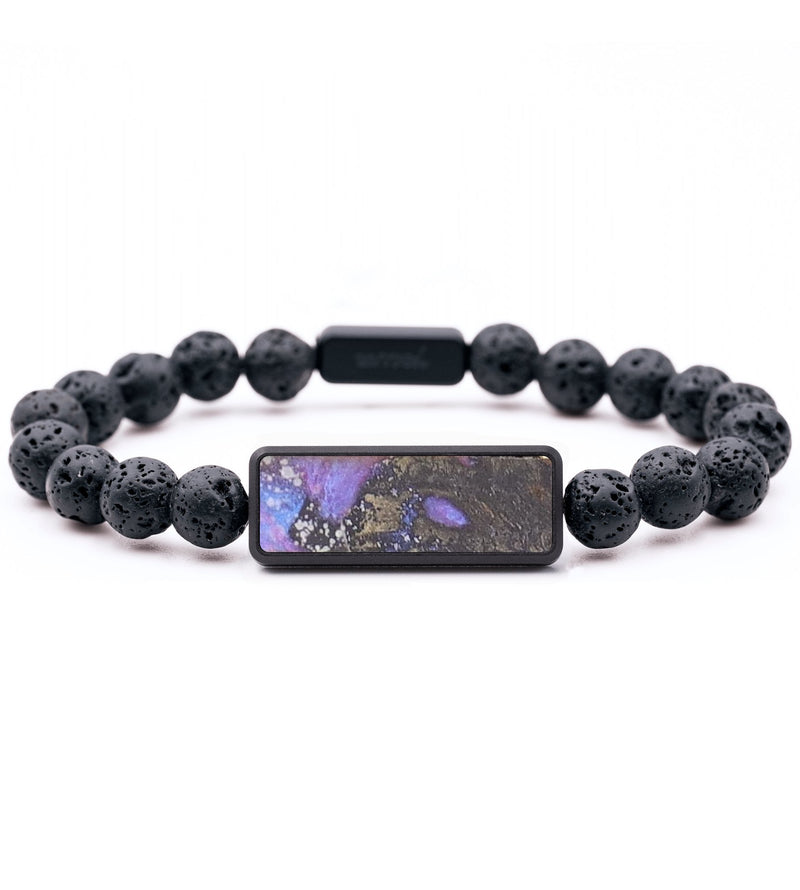 Lava Bead Wood+Resin Bracelet - Francine (Cosmos, 685038)