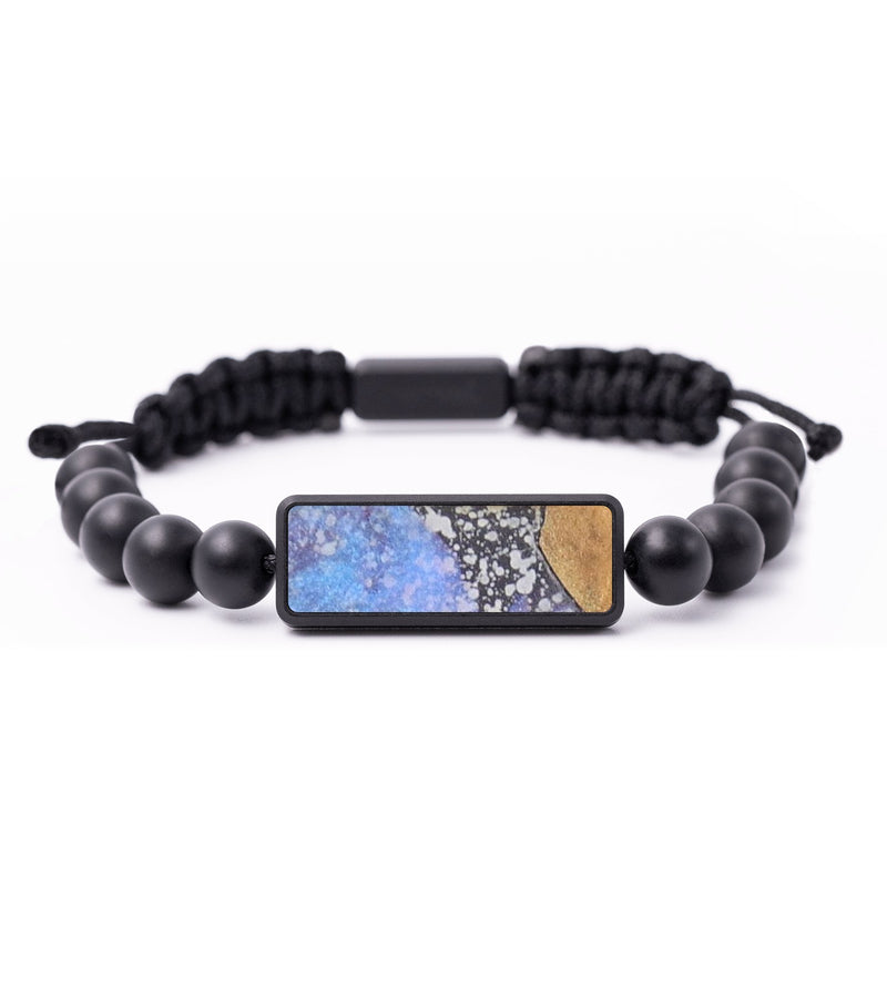 Onyx Bead Wood+Resin Bracelet - Lia (Cosmos, 685039)