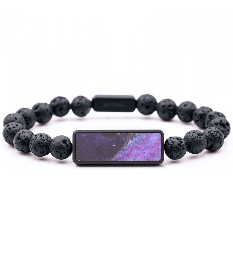 Lava Bead Wood+Resin Bracelet - Dominique (Cosmos, 685047)