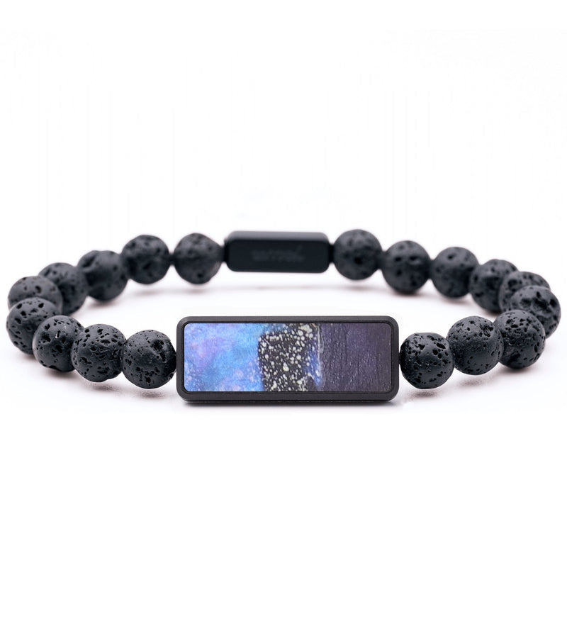 Lava Bead Wood+Resin Bracelet - Janice (Cosmos, 685050)